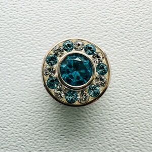 Kameleon Jewel Pop Sterling Aqua Burst CZ Swarovski Pop Crystal KJP330 NEW